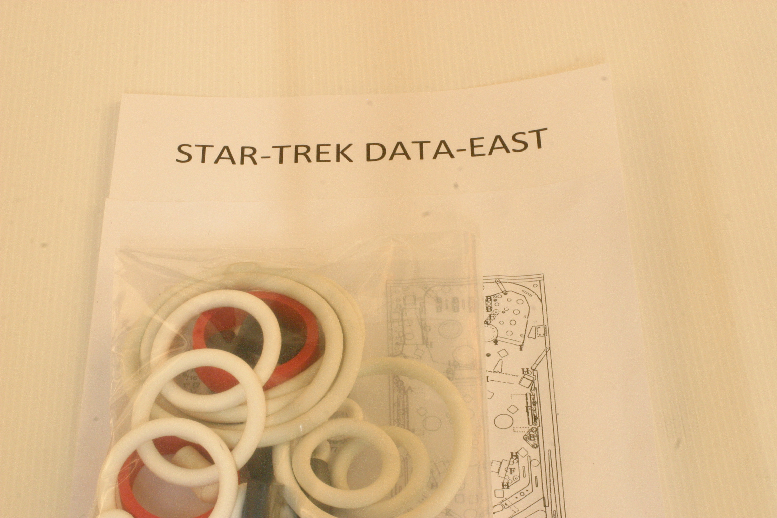 Kit élastiques Et Doigt De Flipper Jaune Pour Flipper Star Trek Bally - Neuf